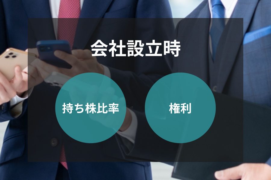 会社設立時の持ち株比率と権利について解説